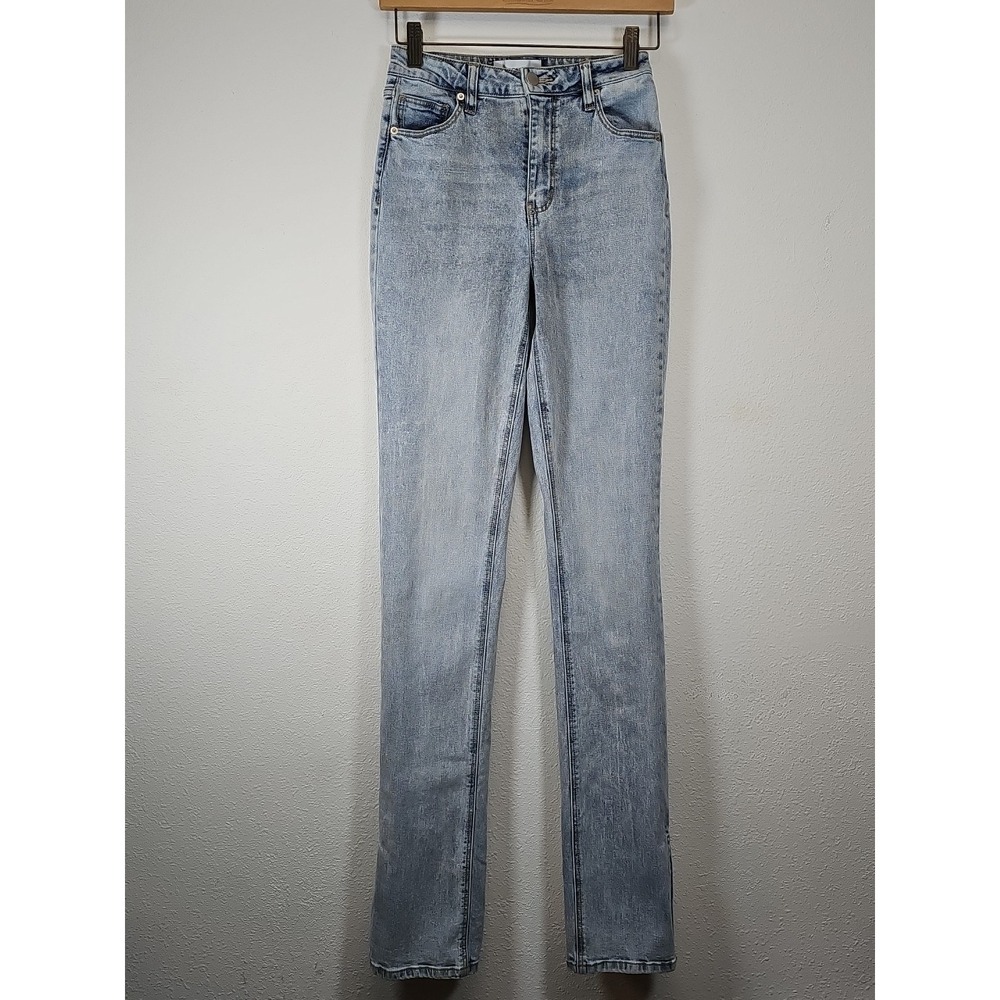Fashion Nova Killing Soho Side Split Skinny Straight Jean Women's 3